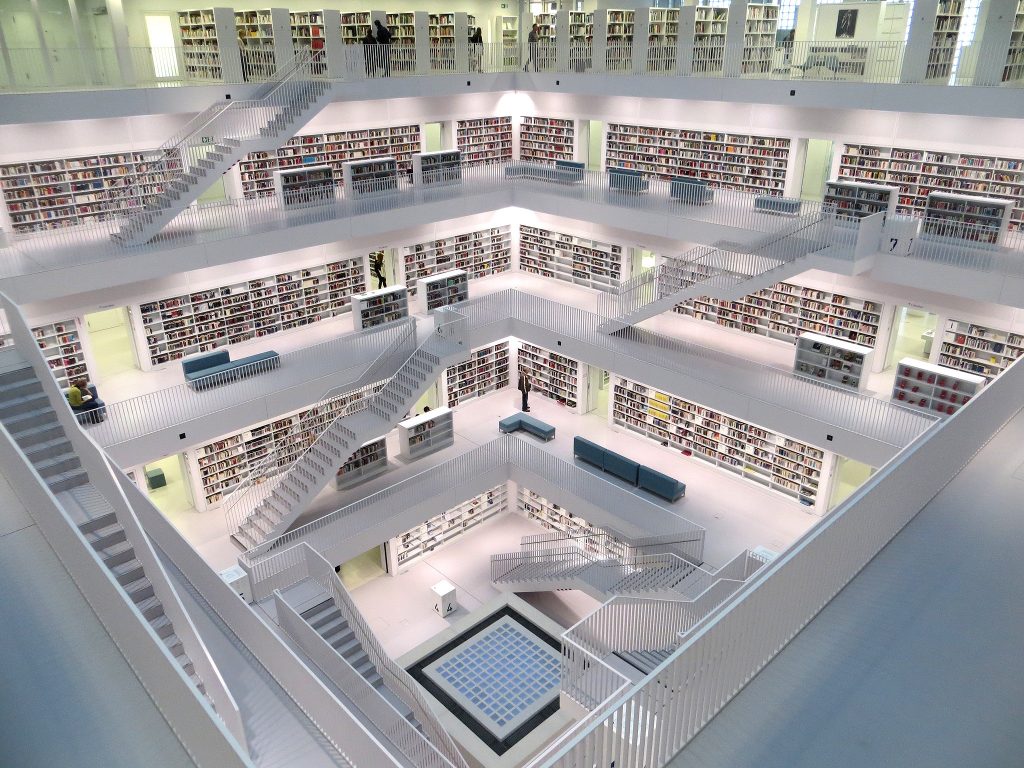 definition of Ideanist is related to a white bright library of knowledge.